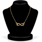 18K Gold Infinity Knot Lab Grown Diamond Mangalsutra - Image 5