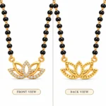 18K Gold Lotus Grace Lab Grown Diamond Mangalsutra for Women - Image 3