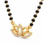 18K Gold Lotus Grace Lab Grown Diamond Mangalsutra for Women - Image 2