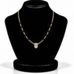 18K Gold Oval Cut Solitaire Lab Grown Diamond Mangalsutra for Women - Image 5