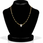 18K Gold Pear Cut Solitaire Lab Grown Diamond Mangalsutra for Women - Image 5