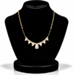 18K Gold Pear Drop Lab Grown Diamond Mangalsutra for Women - Image 5
