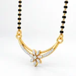 18K Gold Petal Lab-Grown Diamond Mangalsutra - Image 2