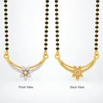 18K Gold Petal Lab-Grown Diamond Mangalsutra - Image 3