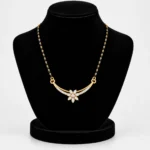 18K Gold Petal Lab-Grown Diamond Mangalsutra - Image 5