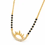 18K Gold Rising Sun Lab Grown Diamond Mangalsutra - Image 2