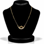 18K Gold Rising Sun Lab Grown Diamond Mangalsutra - Image 5