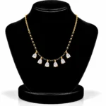 18K Gold Six Pear Lab Grown Diamond Mangalsutra for Women - Image 5