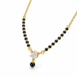 18K Gold Solitaire Lab Grown Diamond Mangalsutra - Image 2