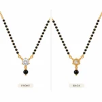 18K Gold Solitaire Lab Grown Diamond Mangalsutra - Image 3