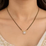 18K Gold Spiral Lab Grown Diamond Mangalsutra for Women - Image 4