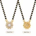 18K Gold Spiral Lab Grown Diamond Mangalsutra for Women - Image 3