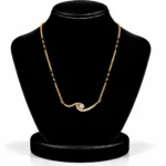18K Gold Swirl Lab Grown Diamond Mangalsutra - Image 5