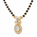 18K Gold Teardrop Lab-Grown Diamond Mangalsutra - Image 2