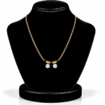 18K Gold Twin Round Lab Grown Diamond Mangalsutra - Image 5