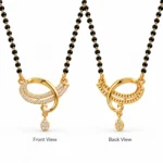 18K Gold Twisted Lab Grown Diamond Mangalsutra - Image 3