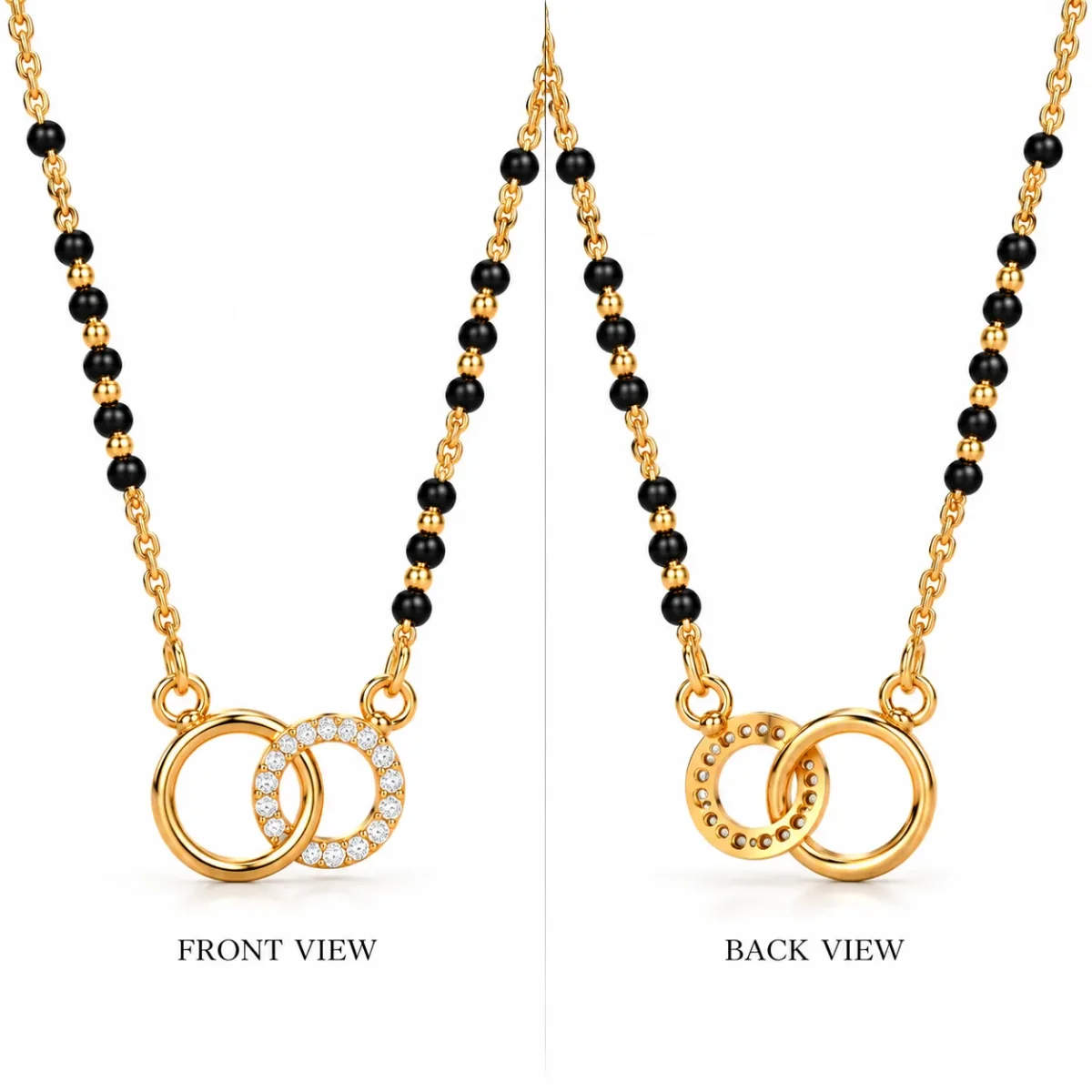 18K Gold Eternal Bond Lab-Grown Diamond Mangalsutra with 0.27 Carat Diamonds