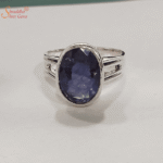 Natural Iolite Gemstone Ring in Sterling Silver