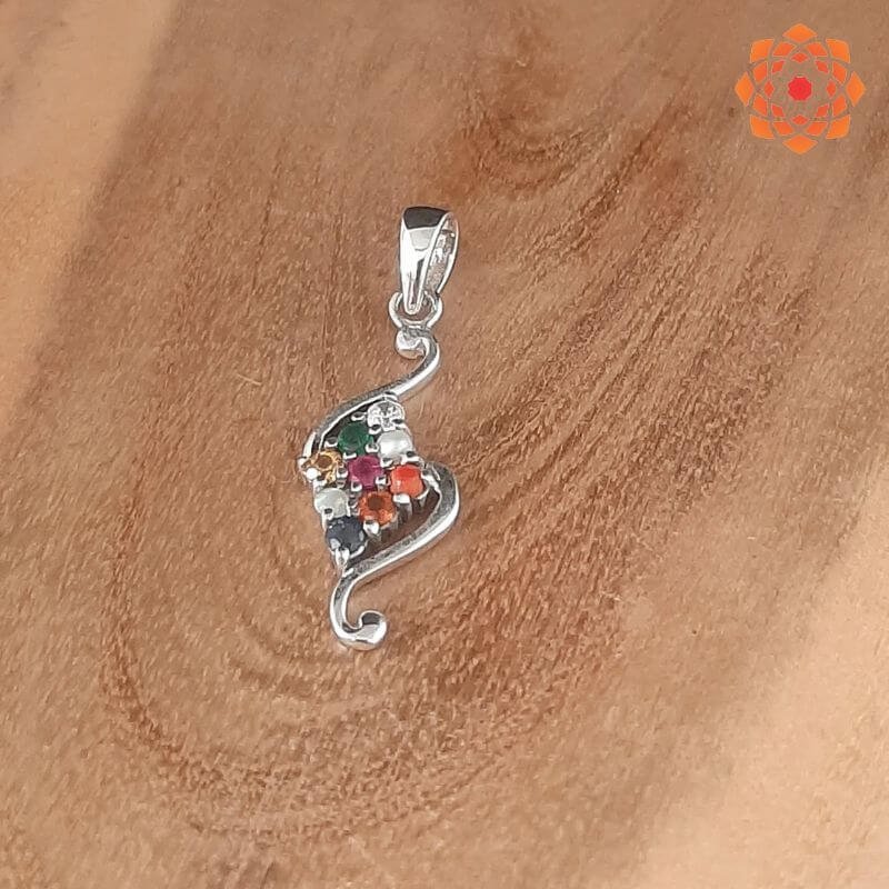2-18-1.jpg Sliver Gemstone Navratna Pendant-2mm - Image 1