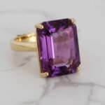 Certified Purple Amethyst Ring