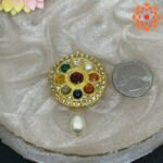 Round Shape Navratna Pendant- 2.5mm - Image 2