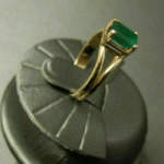 Emerald Cut Natural Emerald Women Gemstone Ring - Image 3