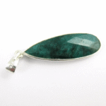 Bezel Emerald Gemstone Pendant - Image 3