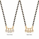 18K Gold Dewdrop Lab-Grown Diamond Mangalsutra - Image 2