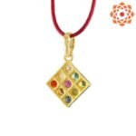 Natural 9 Gems Navratna Pendant-2mm - Image 3