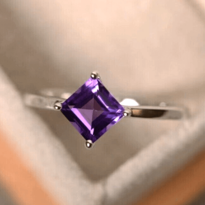 3-16-1.png Amethyst Square Gemstone Ring - Image 1