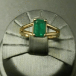 Emerald Cut Natural Emerald Women Gemstone Ring - Image 4