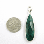 Bezel Emerald Gemstone Pendant - Image 4
