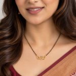 18K Gold Heart Lab-Grown Diamond Mangalsutra - Image 3