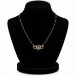 18K Gold Heart Lab-Grown Diamond Mangalsutra - Image 4