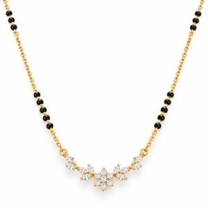 Floral Lab Grown Diamond Mangalsutra