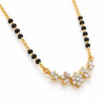 18K Gold Floral Lab-Grown Diamond Mangalsutra - Image 2