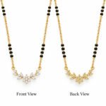 18K Gold Floral Lab-Grown Diamond Mangalsutra - Image 3