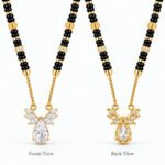 18K Gold Pear Lab-Grown Diamond Mangalsutra for Women - Image 3