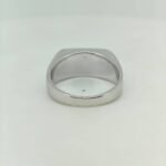 Royal Blue Natural Lapis Lazuli Sterling Silver Ring for Men - Image 4