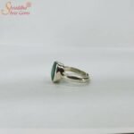 Adjustable Emerald Gemstone Ring - Image 5