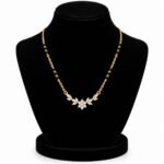 18K Gold Floral Lab-Grown Diamond Mangalsutra - Image 5
