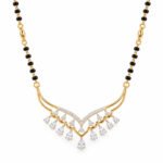 18K Gold Wings Lab-Grown Diamond Mangalsutra with 3.60 Carat Diamonds