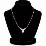 18K Gold Pear Lab-Grown Diamond Mangalsutra for Women - Image 5