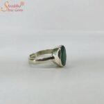 Adjustable Emerald Gemstone Ring - Image 6