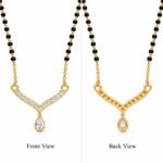 18K Gold Chevron Lab-Grown Diamond Mangalsutra - Image 3