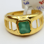 100% Natural Emerald Men's Wear Gemstone Ring - Image 7