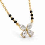 18K Gold Butterfly Lab-Grown Diamond Mangalsutra - Image 2