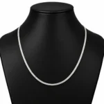 925 Sterling Silver Hallmarked Herringbone Chain for Women & Men - Image 5