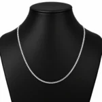 925 Sterling Silver Hallmarked Slim Box Link Chain for Women & Men - Image 5