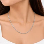 925 Sterling Silver Hallmarked Slim Box Link Chain for Women & Men - Image 3